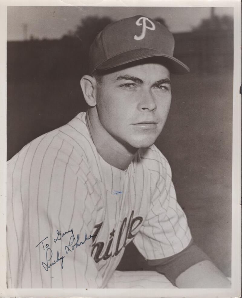 JACK LUCKY LOHRKE  PHILLIES PERSONALIZED RARE SIGNED AUTOGRAPHED 8X10 PHOTO W/ C