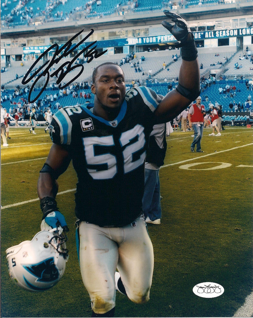 JON BEASON CAROLINA PANTHERS 8X10 PHOTO W/JSA