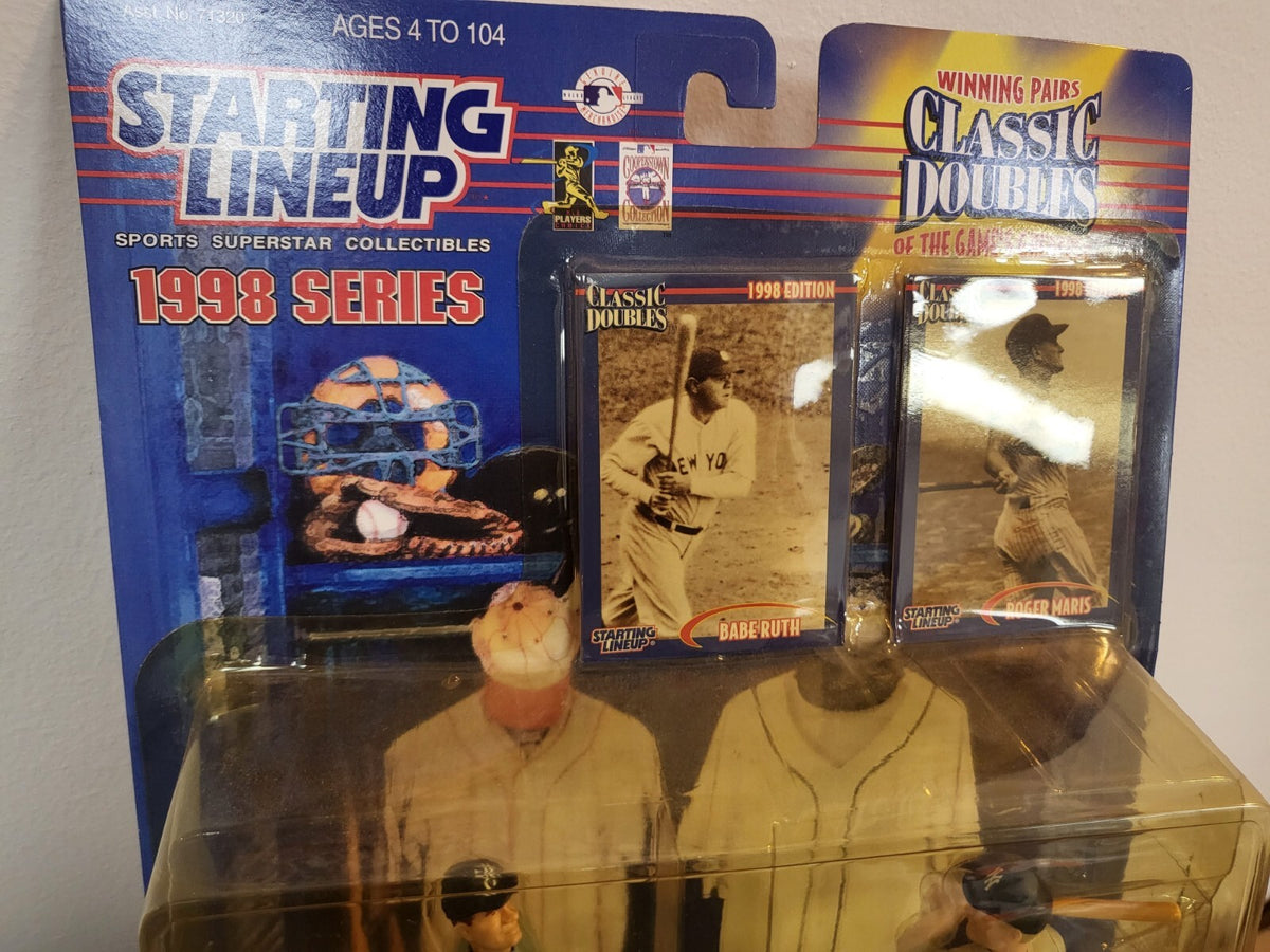 1998 STARTING LINEUP CLASSIC DOUBLES BABE RUTH ROGER MARIS FIGURES ORIGINAL BOX