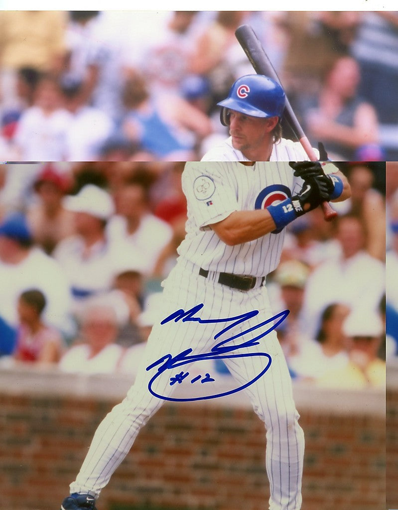 MICKEY  MORANDINI   CHICAGO  CUBS    SIGNED 8X10  PHOTO