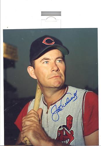 JOE ADCOCK   CLEVELAND  INDIANS SIGNED 8X10