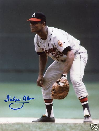 FELIPE ALOU ATLANTA BRAVES SIGNED 8X10 PHOTO W/COA