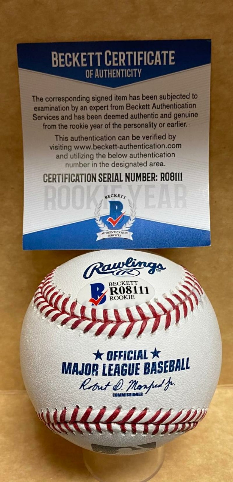 YADIER ALVAREZ LOS ANGELES DODGERS ROOKIE YEAR SIGNED M.L. BASEBALL R08111