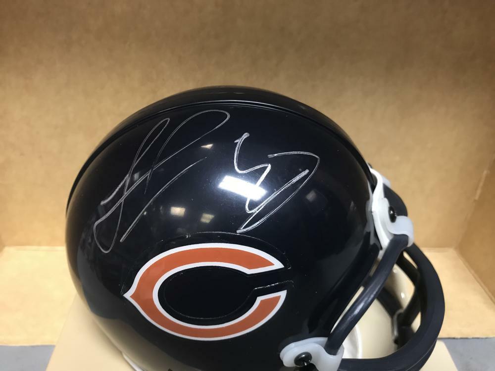 ANTHONY THOMAS CHICAGO BEARS SIGNED RIDDELL MINI HELMET W/ COA