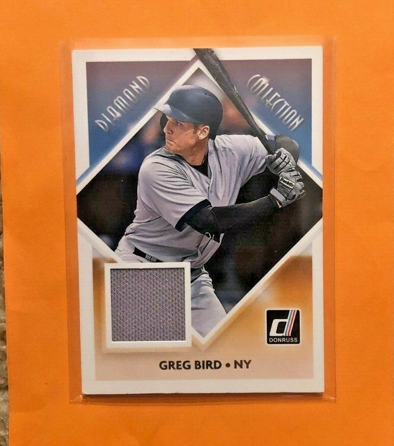 2018 DONRUSS DIAMOND COLLECTION GREG BIRD YANKEES DC-GB JERSEY CARD 