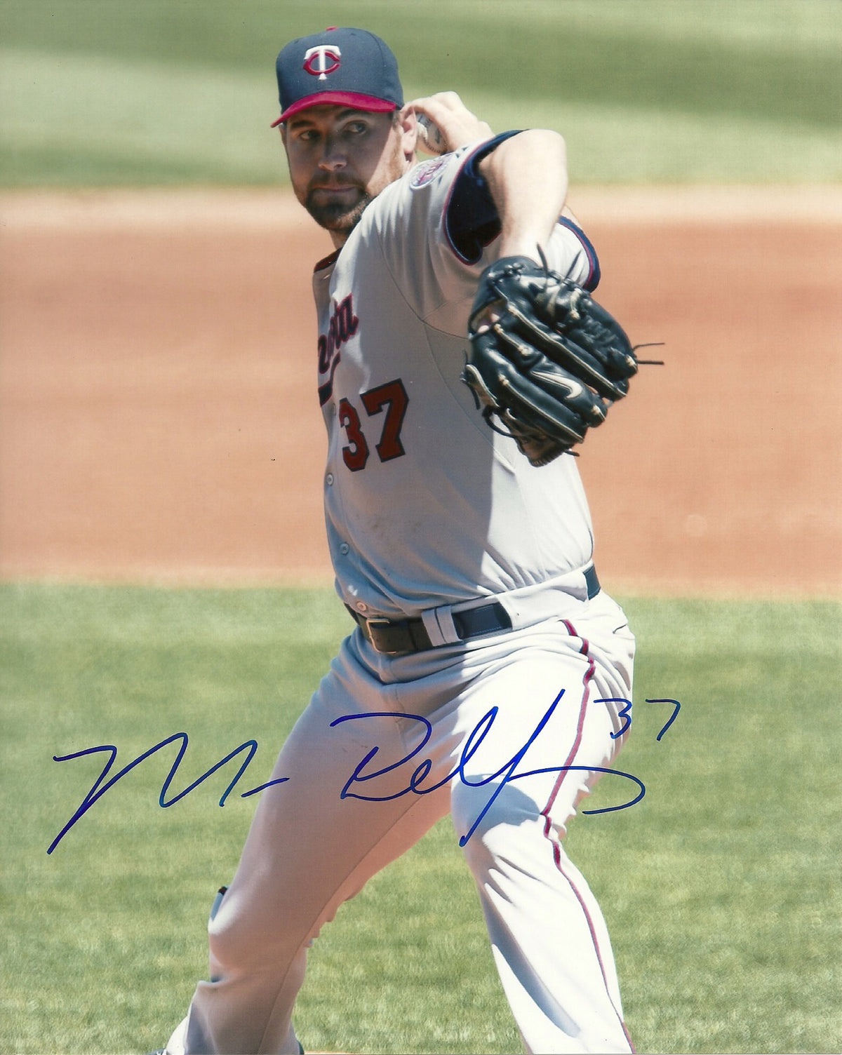 MICHAEL PELFREY MINNESOTA TWINS SIGNED AUTOGRAPHED 8x10 PHOTO W/COA #37