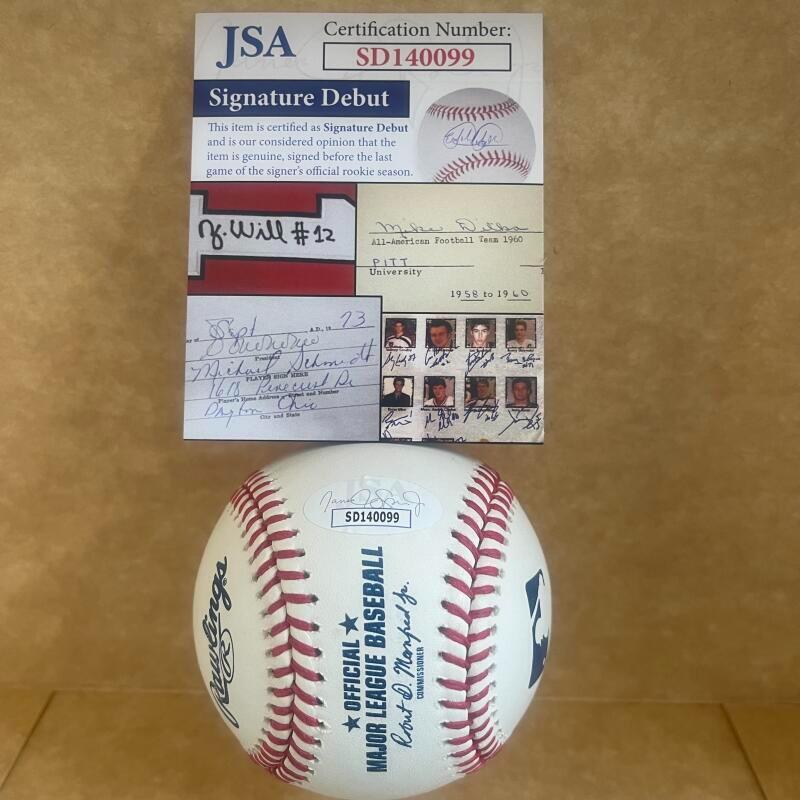 DOMINIC HAMEL METS SIGNATURE DEBUT SIGNED AUTOGRAPHED M.L. BASEBALL JSA SD140099