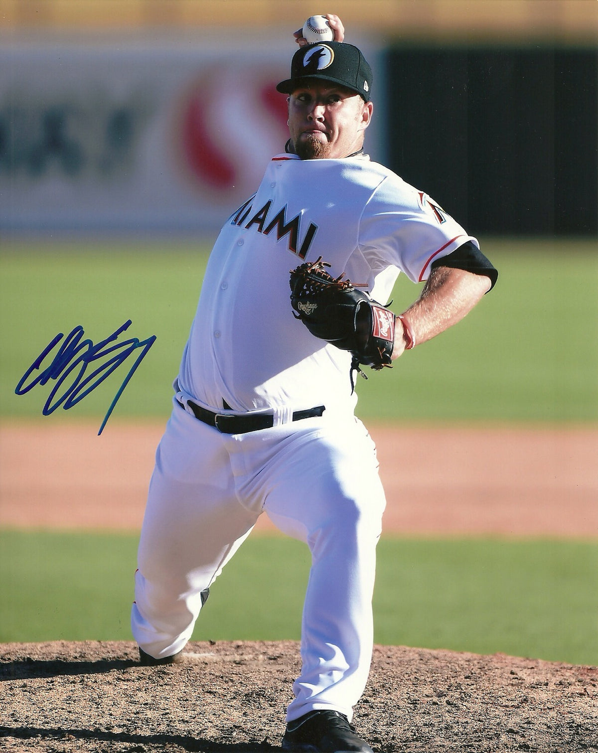 COLBY SUGGS MIAMI MARLINS SIGNED AUTOGRAPHED 8x10 PHOTO W/COA