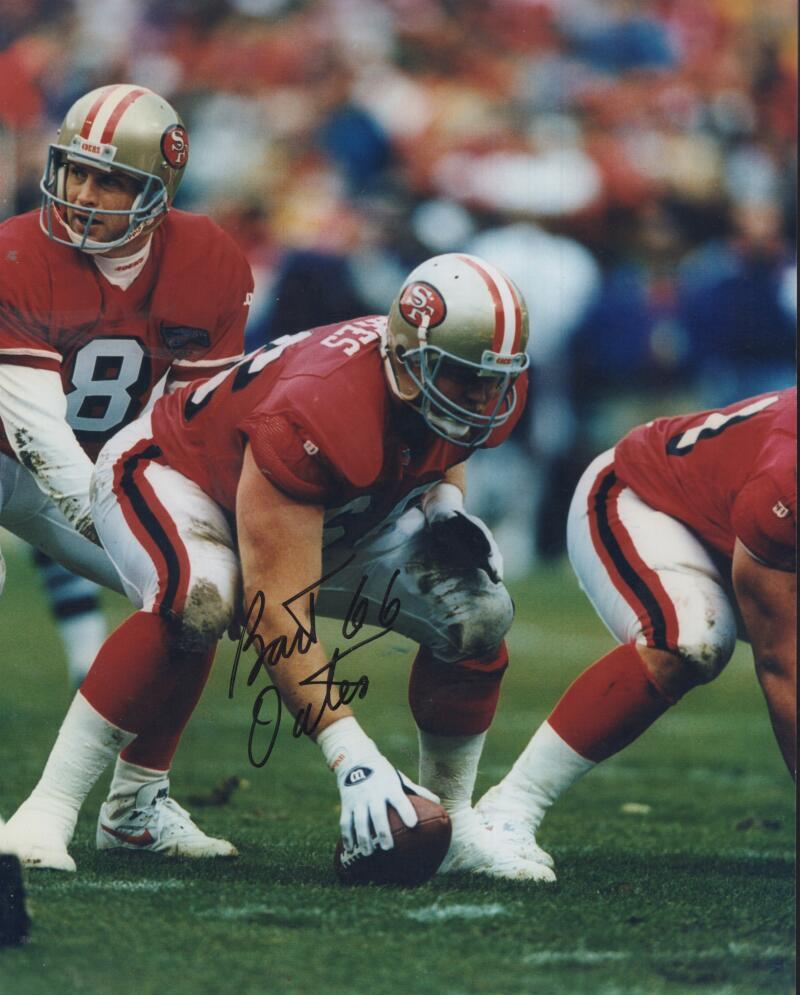 BART OATES 49ERS SIGNED AUTOGRAPHED 8X10 PHOTO W/ COA