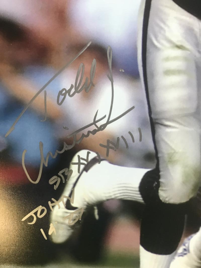 TODD CHRISTENSON OAKLAND RAIDERS SUPER BOWL SIGNED AUTOGRAPHED 16X20 PHOTO W/COA