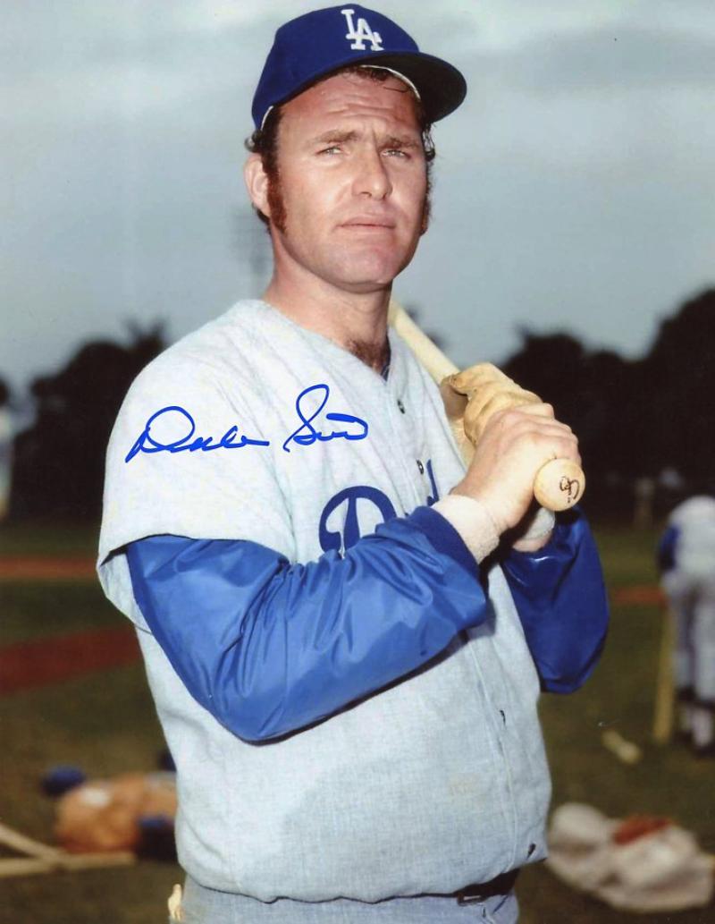 DUKE SIMS LOS ANGELES DODGERS SIGNED AUTOGRAPHED  8X10 PHOTO W/COA