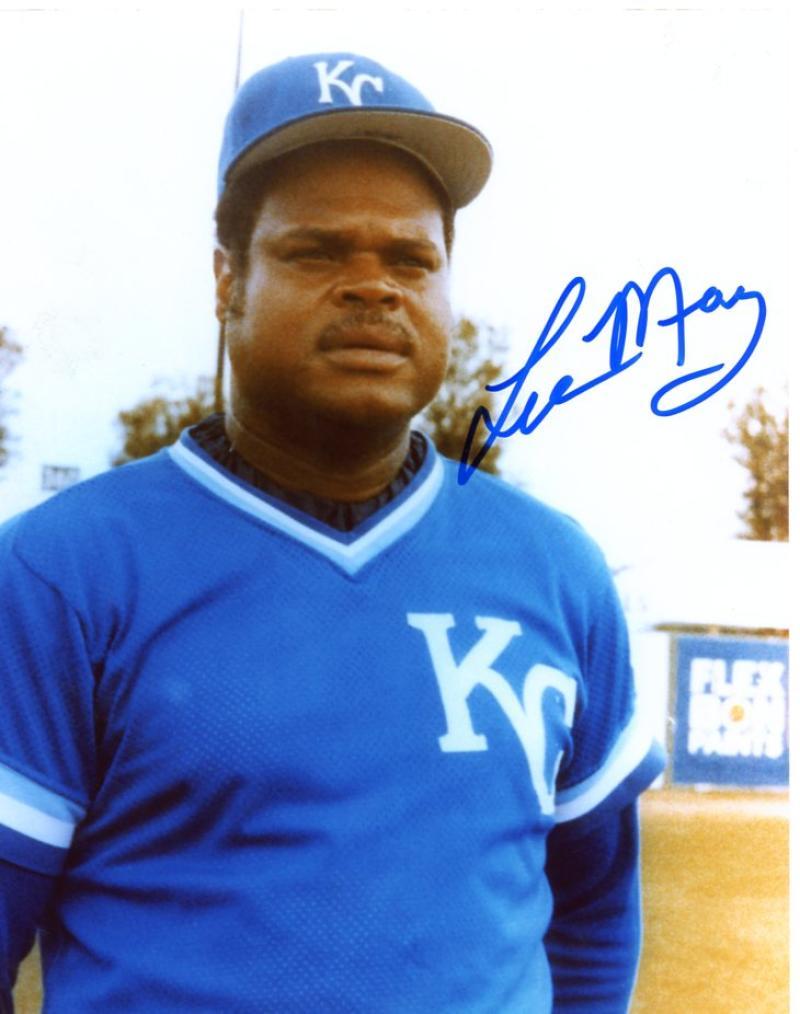 LEE MAY KANSAS CITY ROYALS SIGNED 8X10 PHOTO W/COA