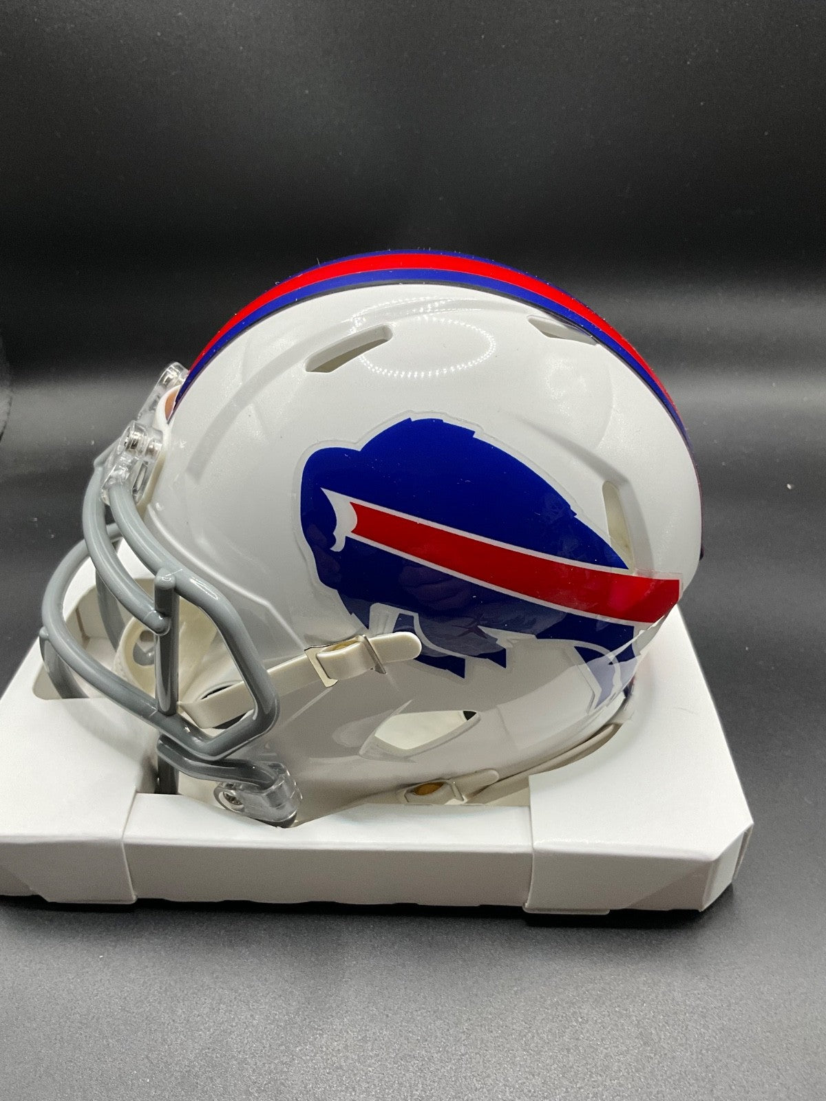 London Fletcher signed Buffalo Bills Riddell Speed Mini Helmet Beckett Auto