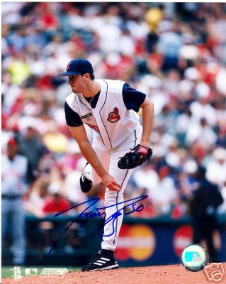 JASON DAVIS CLEVELAND INDIANS SIGNED 8X10 PHOTO W/COA