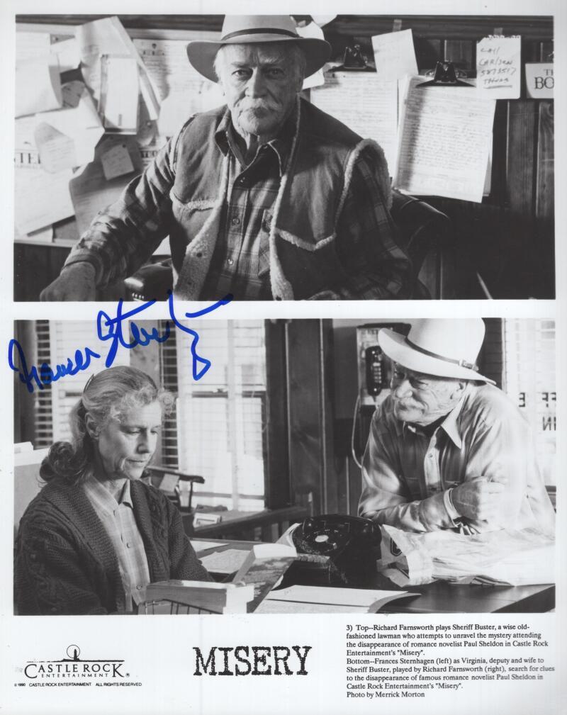 FRANCES STERNHAGEN MISERY SIGNED AUTOGRAPHED 8X10 PHOTO W/ COA