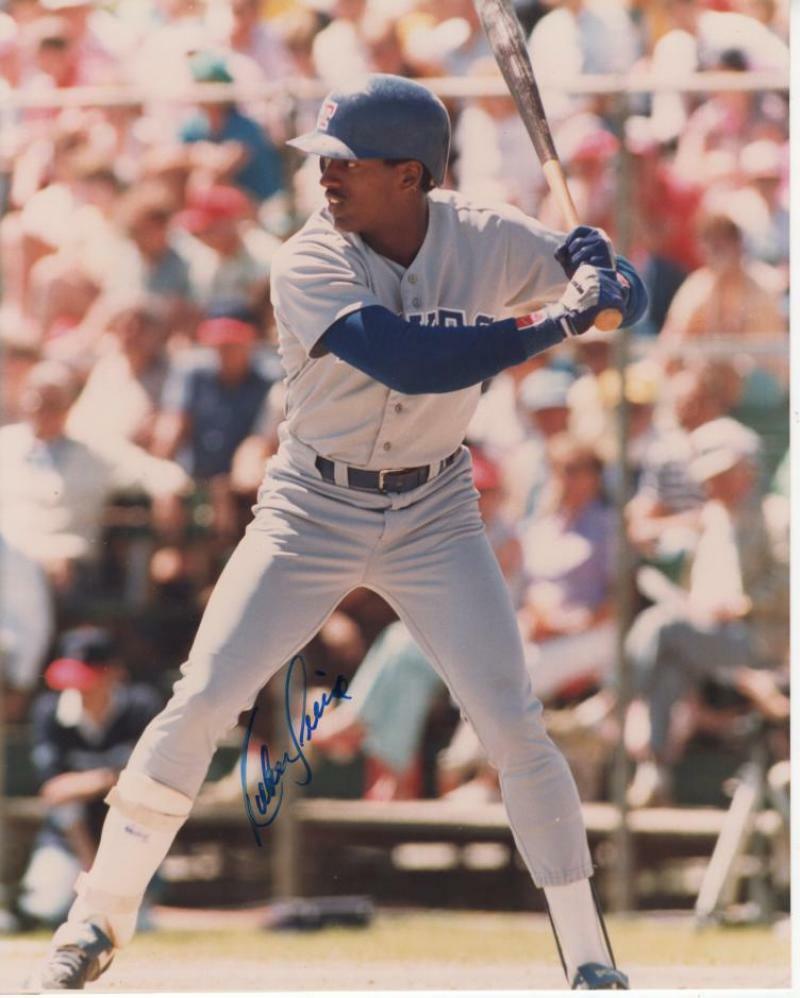 RUBIN SIERRA TEXAS RANGERS SIGNED AUTOGRAPHED 8X10 W/ COA