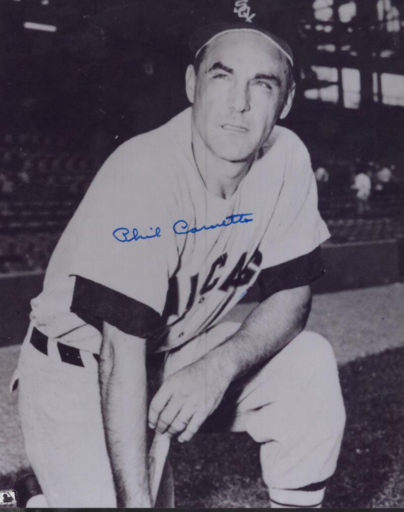 PHIL CAVARRETTA CHICAGO WHITE SOX SIGNED  8X10 PHOTO W/ COA