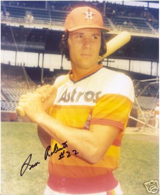 LEON ROBERTS HOUSTON ASTROS SIGNED 8X10 PHOTO W/COA
