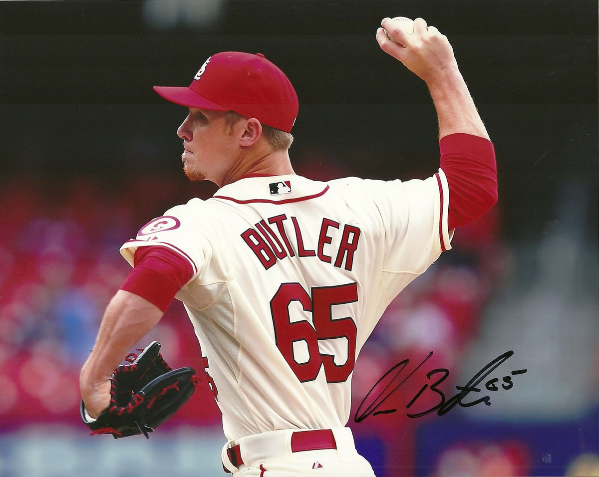 KEITH BUTLER ST. LOUIS CARDINALS SIGNED AUTOGRAPHED 8x10 PHOTO W/COA HORIZONTAL