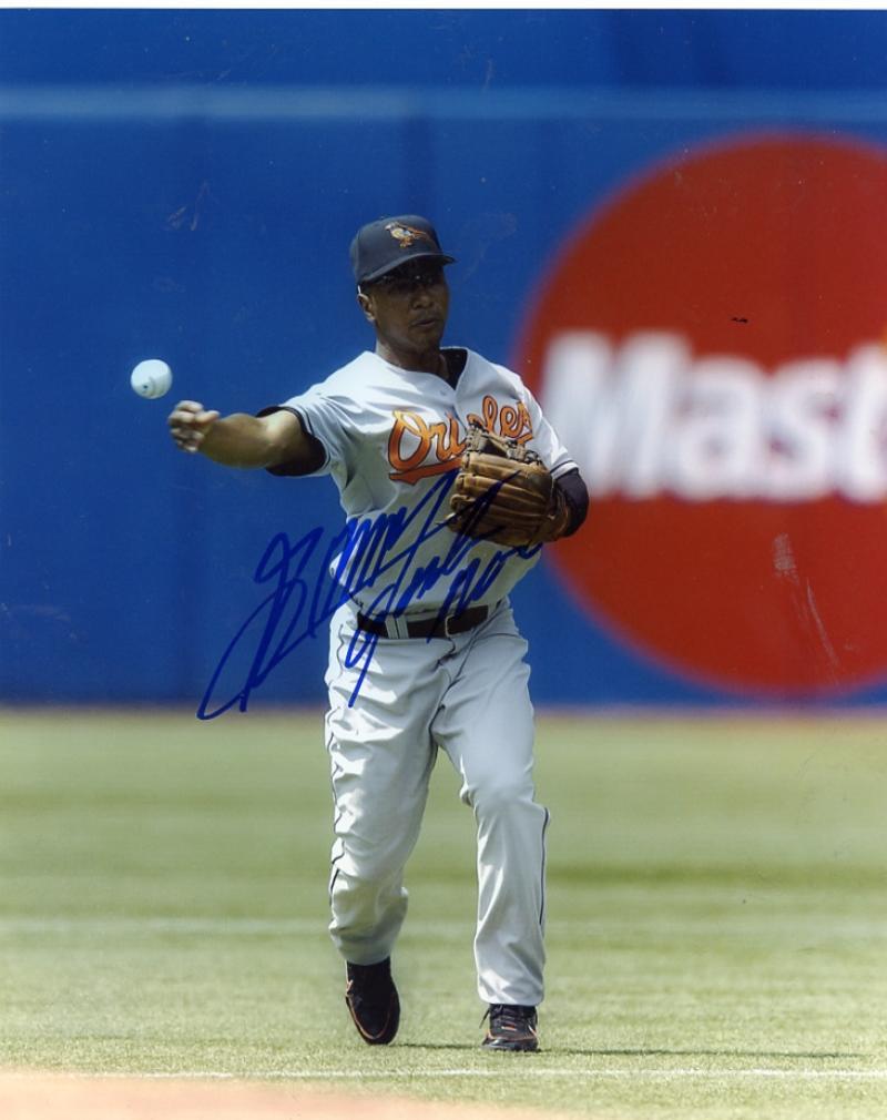 MELVIN MORA BALTIMORE  ORIOLES SIGNED 8X10 PHOTO