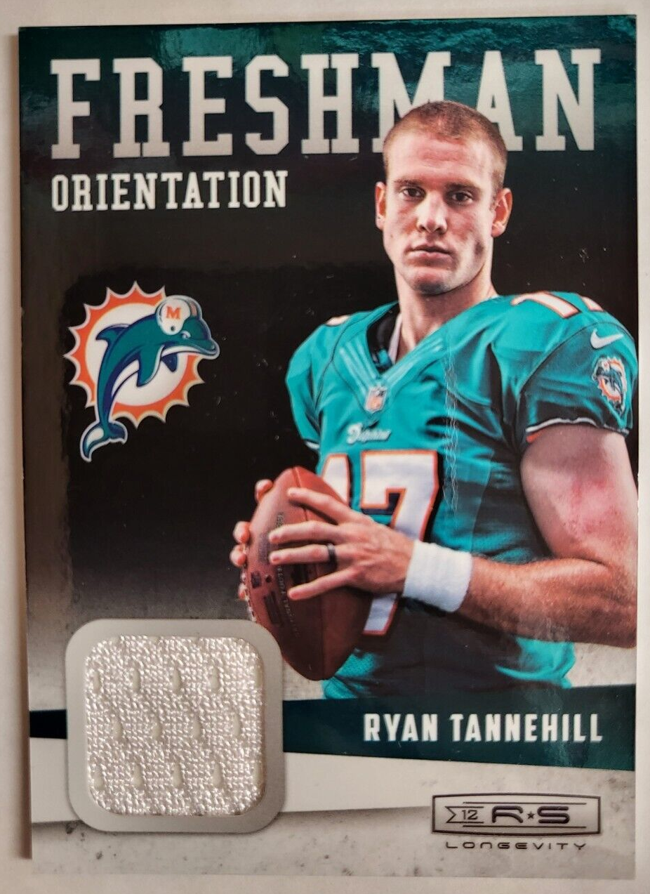 2012 FRESHMAN ORIENTATION RYAN TANNEHILL LONGEVITY JERSEY RELIC CARD