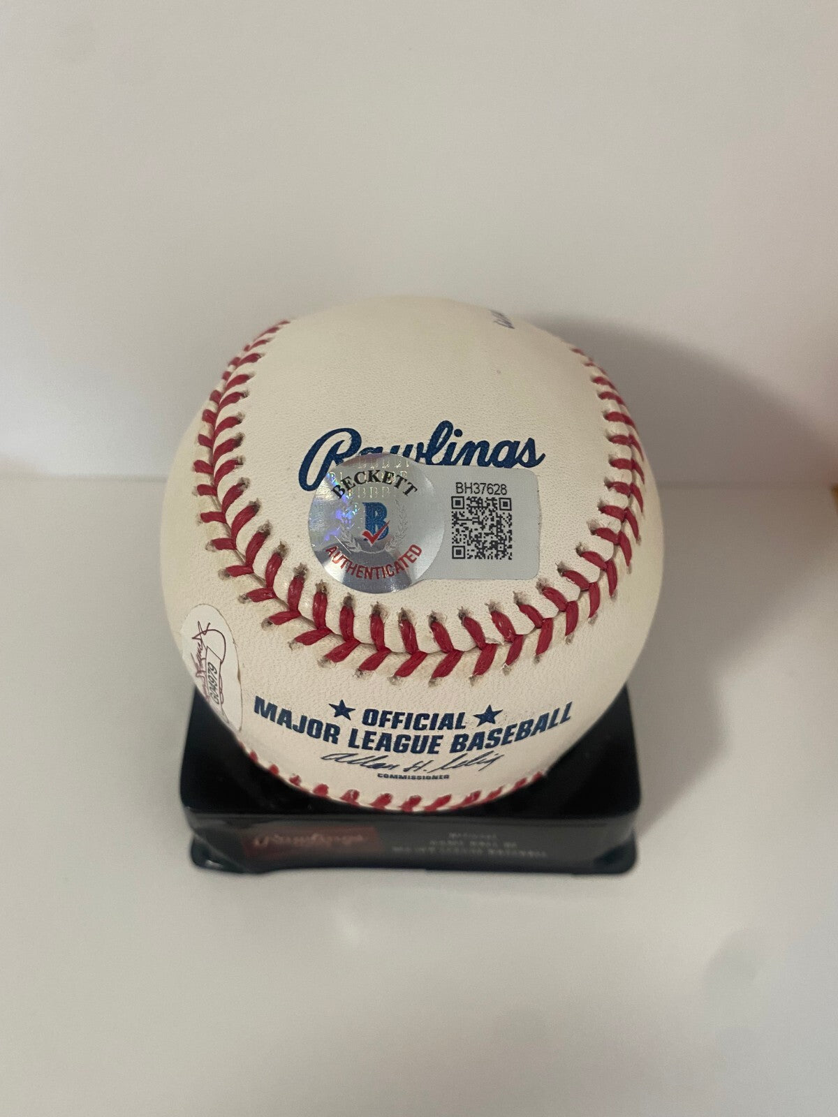 RON REED WINNING PITCHER AARON HIT #715 SIGNED AUTO M.L. BASEBALL BECKETT JSA