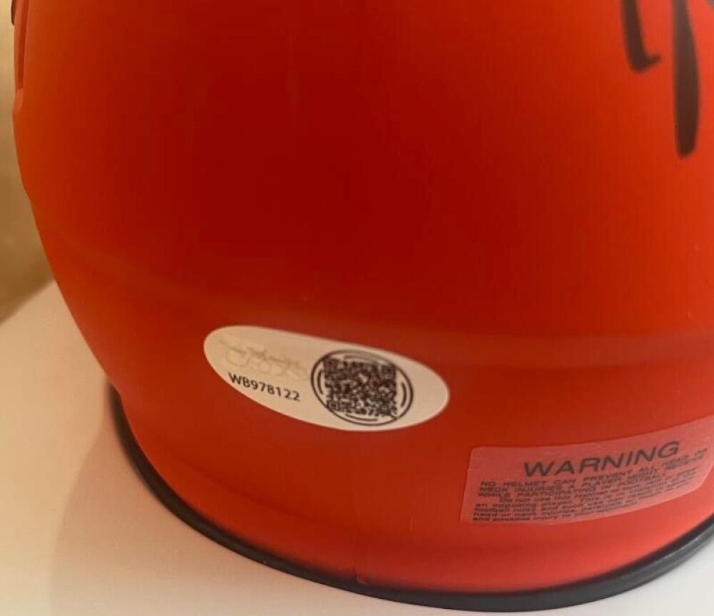 WILLIAM PERRY SIGNED AUTO RAVE MINI HELMET BECKETT AUTH