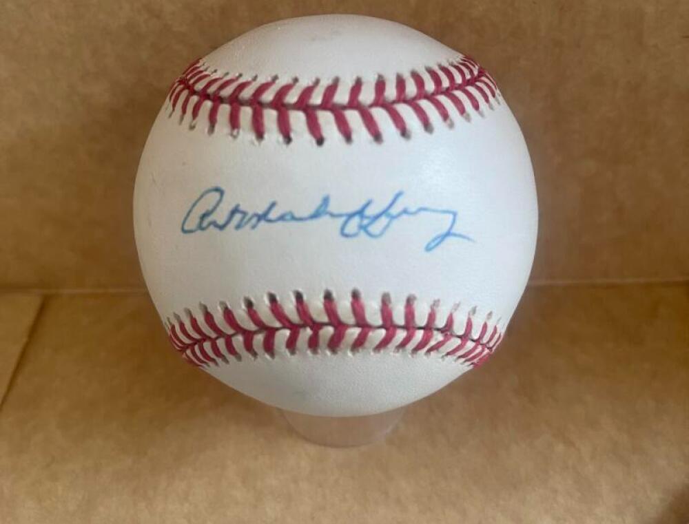 ART MAHAFFEY PHILLIES/CARDINALS SIGNED N.L. BASEBALL BECKETT AUTH