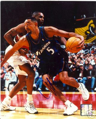 JUWAN HOWARD WASHINGTON WIZARDS SIGNED 8X10 PHOTO W/COA