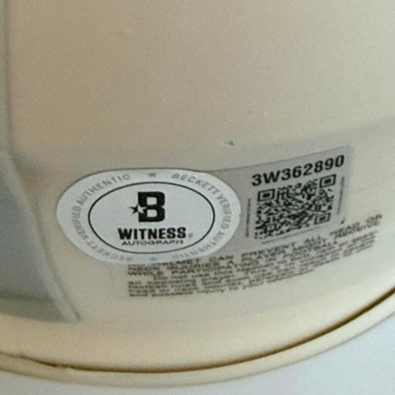 AHMAD RASHAD MINNESOTA VIKINGS SIGNED ALTERNATE MINI HELMET BECKETT AUTH