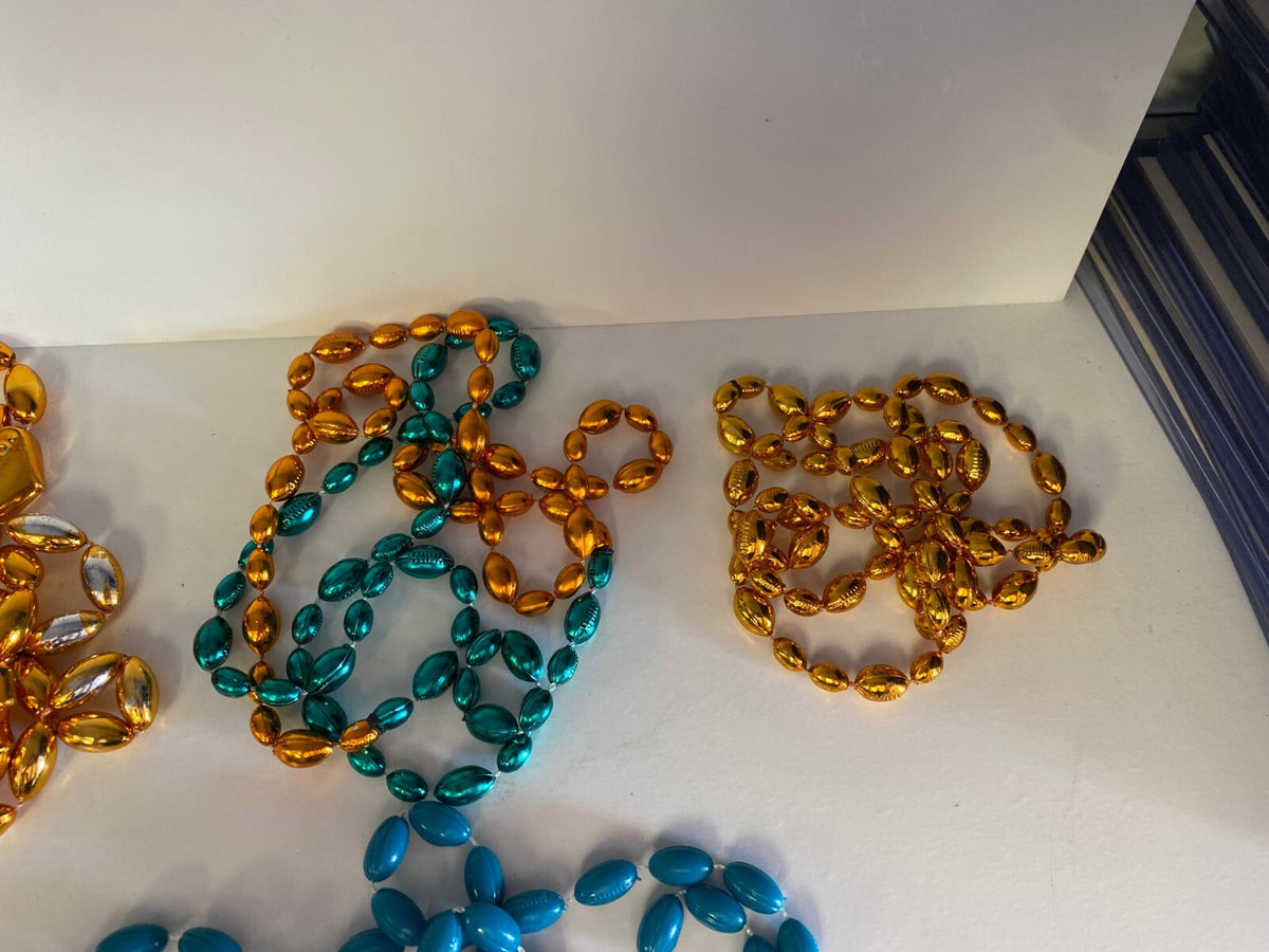 4PC LOT NFL FOOTBALL MIAMI DOLPHINS TEAM LOGO NECKLACE #1 FAN