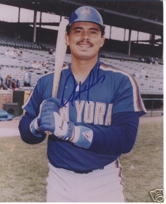 ORLANDO MERCADO NEW YORK METS SIGNED 8X10 PHOTO W/COA