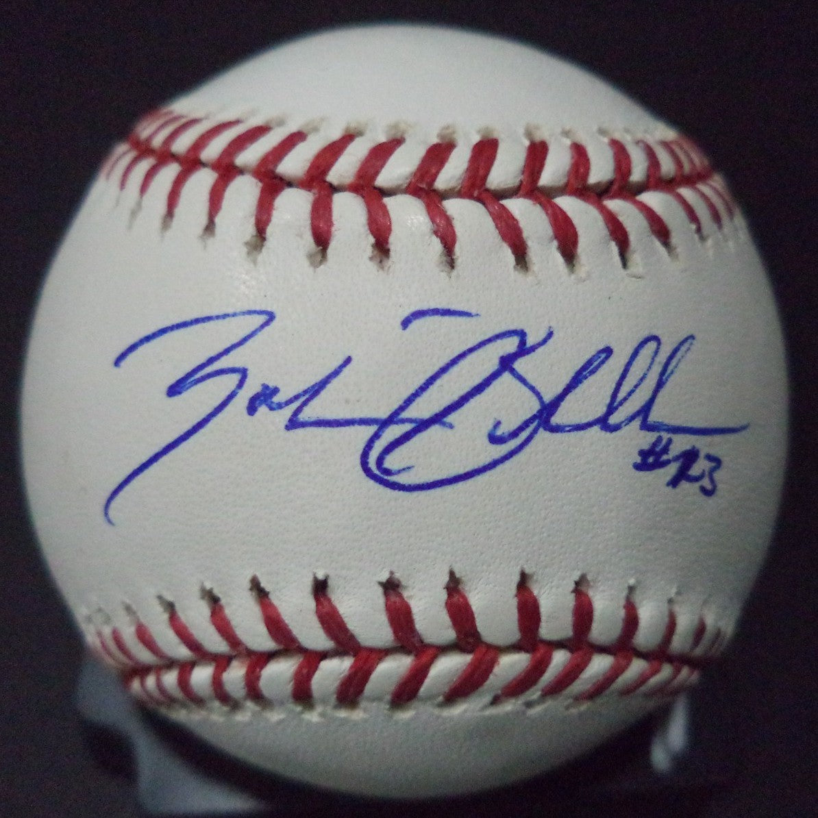 ZACH BRADDOCK MILWAUKEE BREWERS SIGNED AUTOGRAPHED ROMLB BASEBALL W/COA