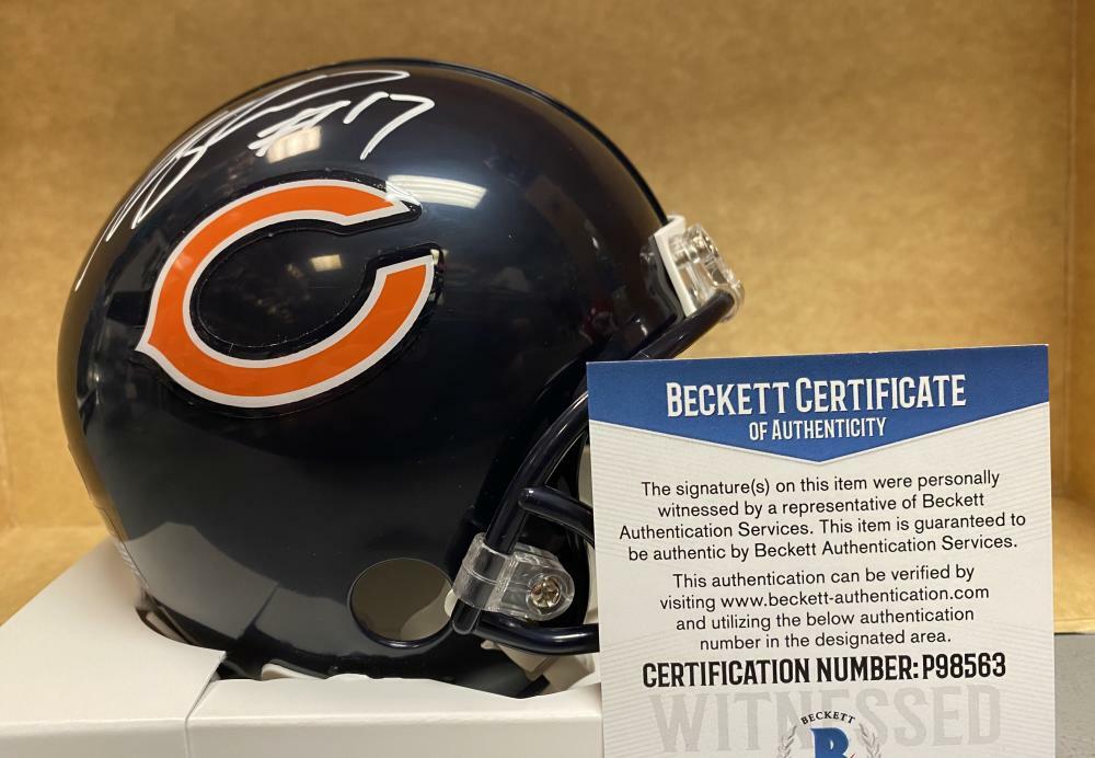ANTHONY MILLER CHICAGO BEARS SIGNED AUTOGRAPHED MINI HELMET BECKETT P98563