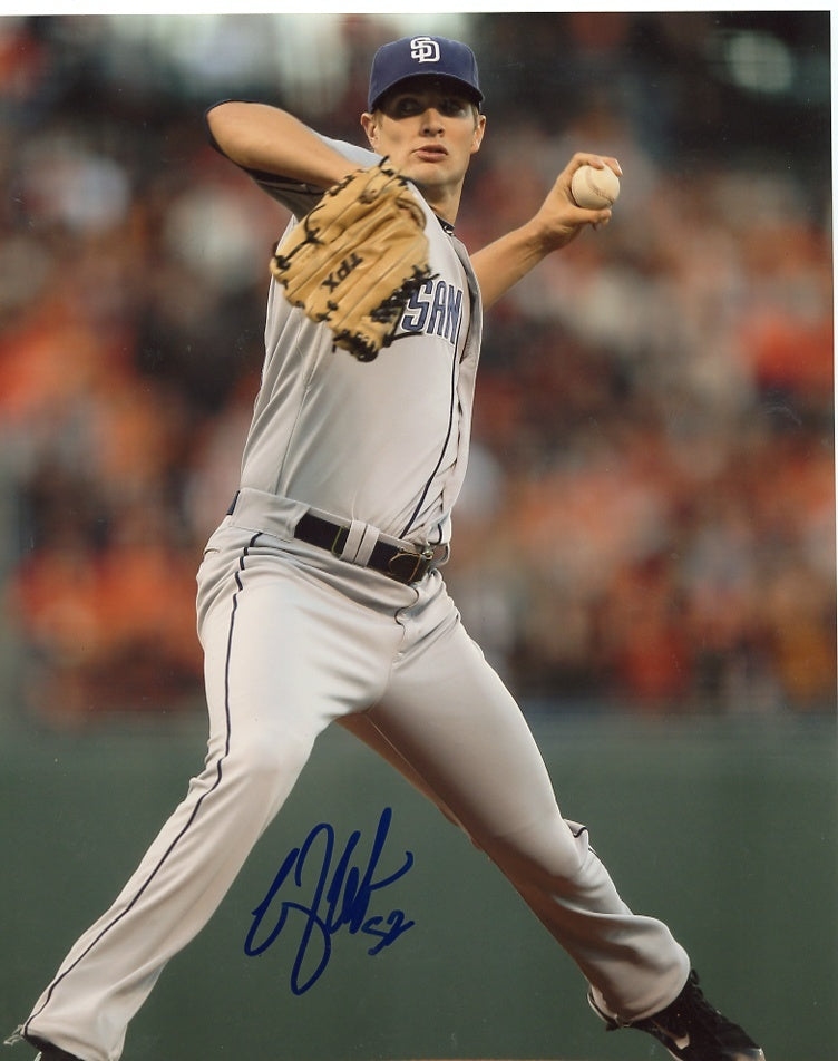 COREY  LUEBKE    #52  SAN DIEGO  PADRES  SIGNED   AUTOGRAPHED  8X10   PHOTO   