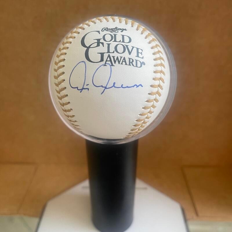 CHRIS CHAMBLISS YANKEES SIGNED AUTOGRAPHED GOLD GLOVE BASEBALL AUTH