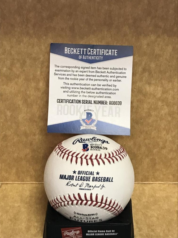 BRENT HONEYWELL TAMPA BAY RAYS ROOKIE YEAR SIGNED 2017 FUTURES  BECKETT R08639