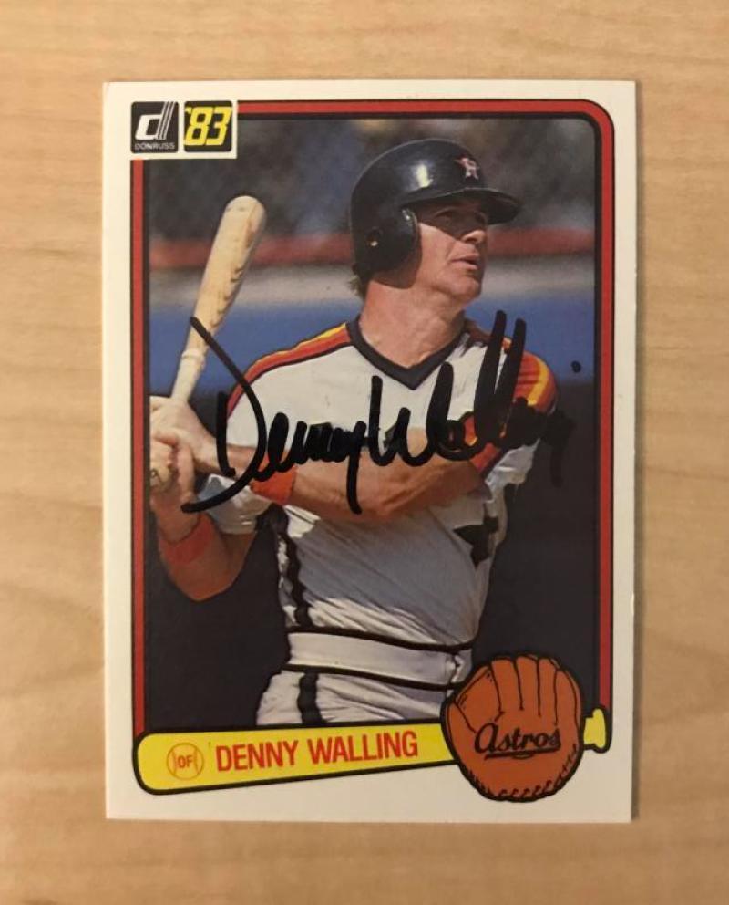 DENNY WALLING ST. LOUIS CARDINALS SIGNED AUTOGRAPHED 1983 DONRUSS CARD#419 W/COA