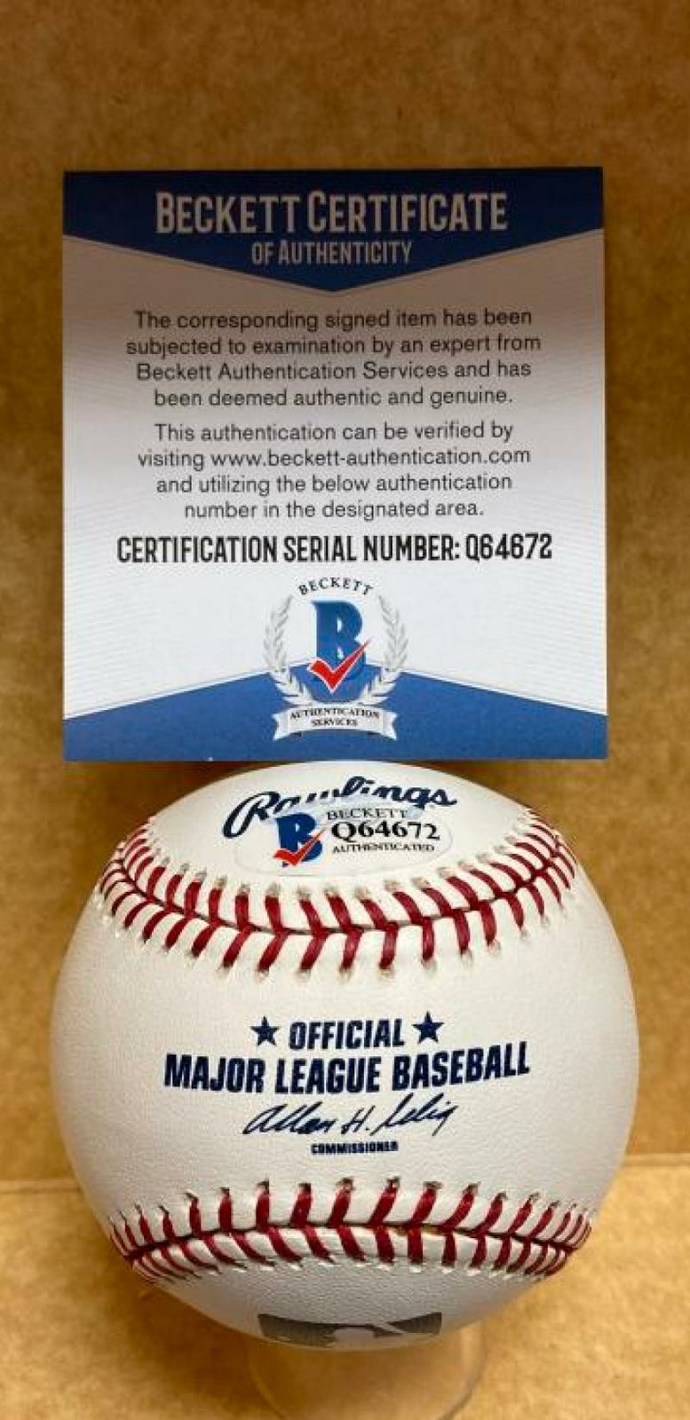 ROY SIEVERS 49 AL ROY SIGNED AUTOGRAPHED M.L. BASEBALL BECKETT Q64672
