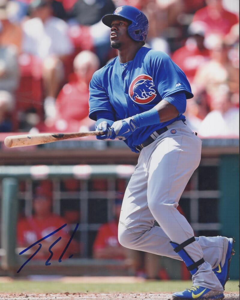 JORGE SOLER CUBS SIGNED AUTOGRAPHED 8X10 PHOTO W/ COA