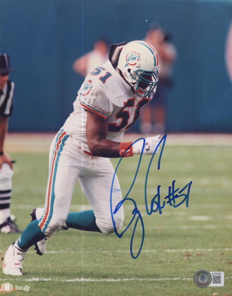 BRYAN COX DOLPHINS SIGNED AUTOGRAPHED 8X10 PHOTO BECKETT BJ070939