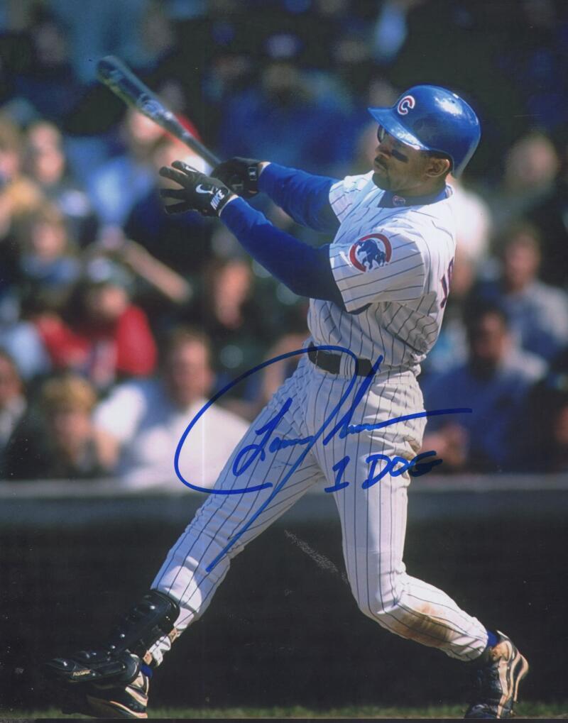 LANCE JOHNSON CUBS SIGNED AUTOGRAPHED 8X10 PHOTO W/ COA