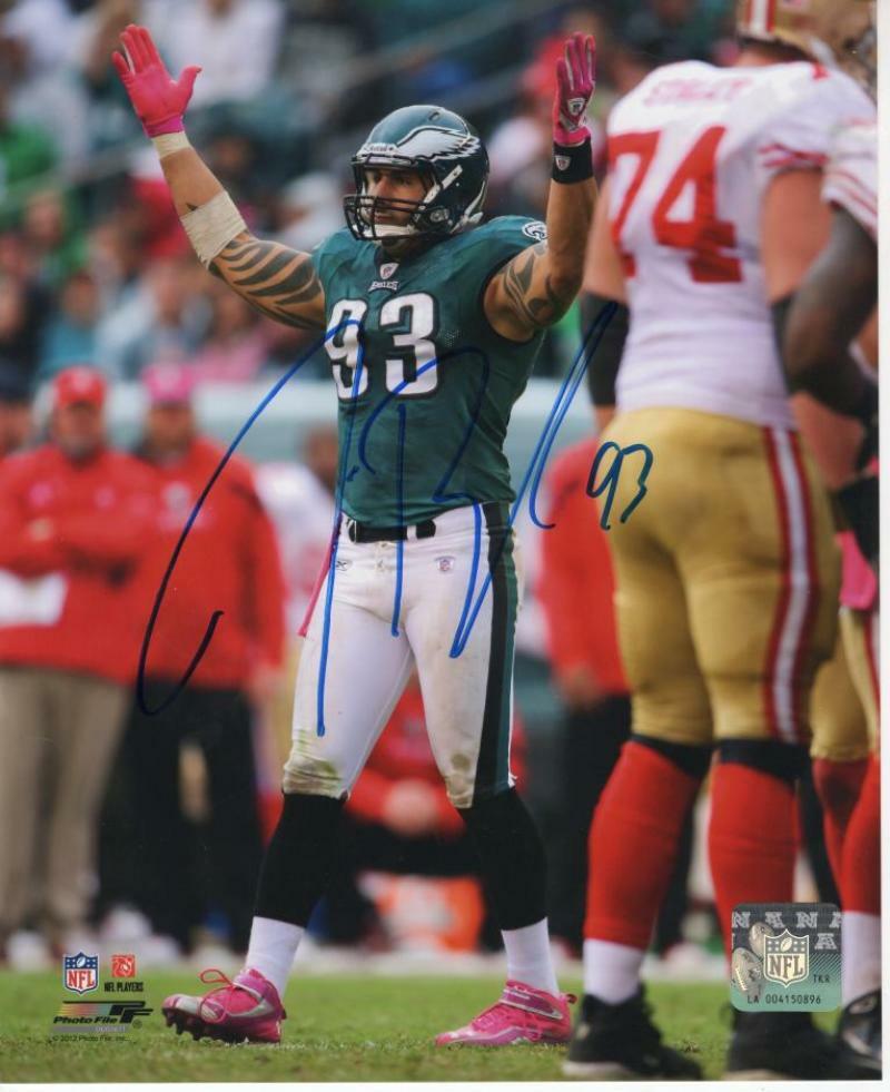 JASON BABIN PHILADELPHIA EAGLES SIGNED AUTOGRAPHED 8X10 PHOTO W/ COA