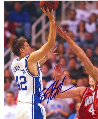 SHAVLIK RANDOLPH DUKE BLUE DEVILS SIGNED 8X10 PHOTO COA