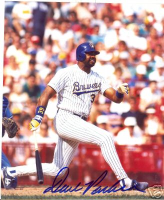 DAVE PARKER  MILWAUKEE BREWERS    SIGNED 8X10