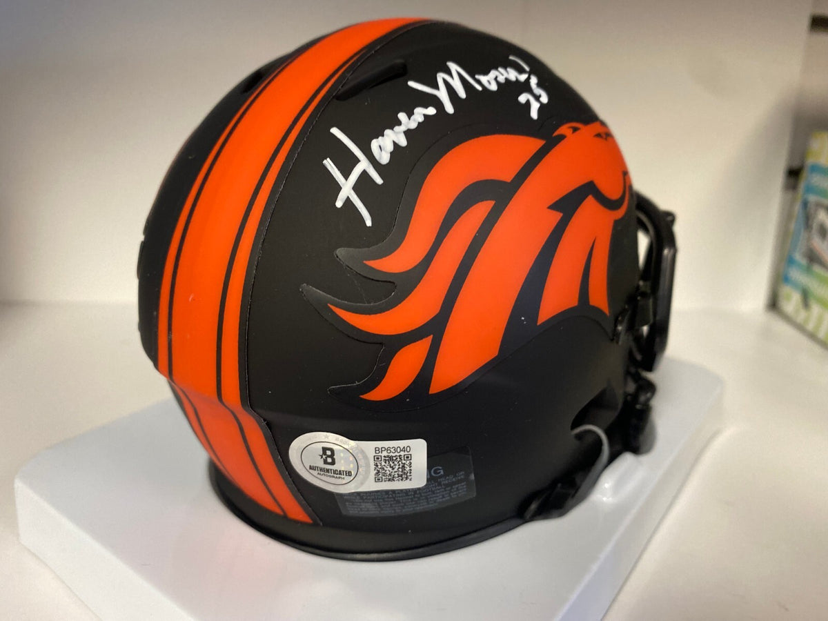 HAVEN MOSES DENVER BRONCOS SIGNED AUTOGRAPHED ECLIPSE MINI HELMET BECKETT BAS *