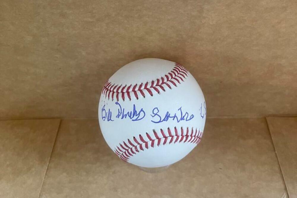 BILL DENEHY SENATORS 68 SIGNED AUTOGRAPHED M.L. BASEBALL JSA UU19947