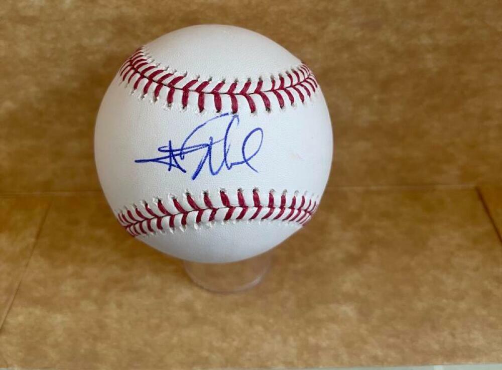 ALEC MILLS CHICAGO CUBS SIGNED AUTOGRAPHED M.L. BASEBALL  BAS BC94601
