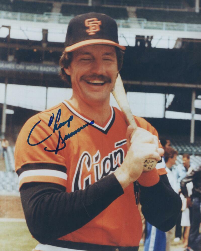 CHAMP SUMMERS SAN FRANCISCO GIANTS SIGNED AUTOGRAPHED 8X10 PHOTO W/ COA