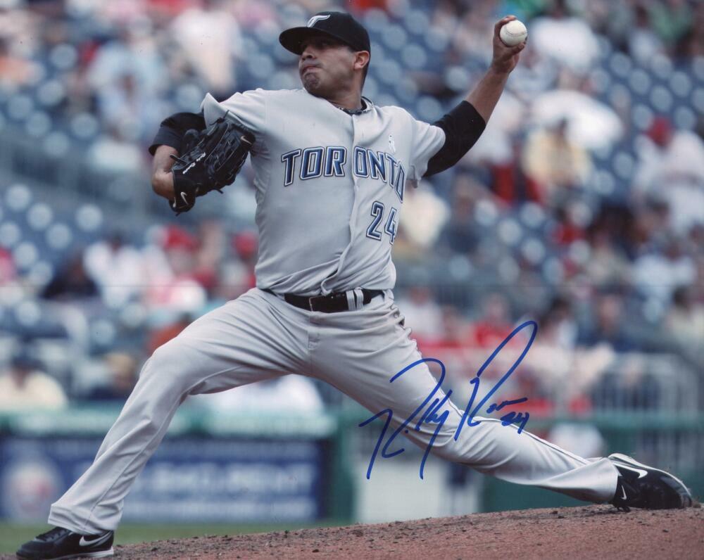 RICKY ROMERO TORONTO BLUE JAYS SIGNED AUTOGRAPHED 8X10 PHOTO W/ COA